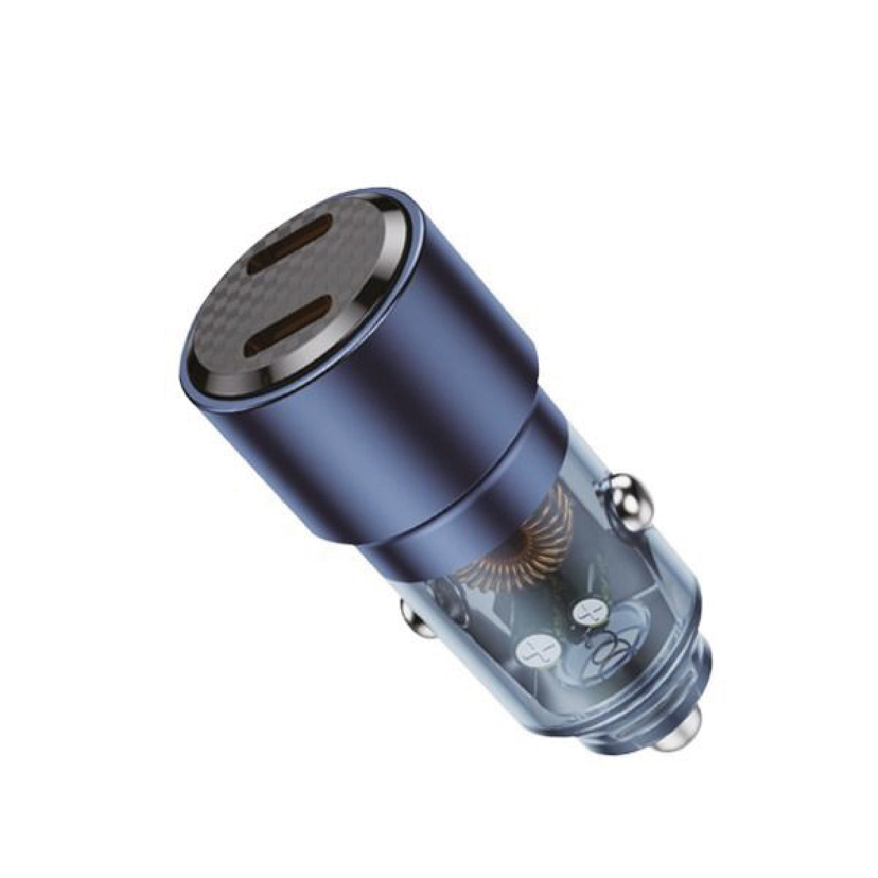 Asli Global Power Ride Pro 90w Car Charger Dual USB-C | Blue Asli Global Power Ride Pro 90w Car Charger Dual USB-C | Blue